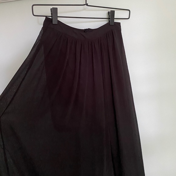 Black sheer maxi skirt - Picture 2 of 5